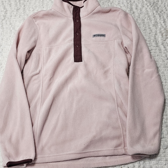 Columbia Pink Fleece Pullover Size small Bag - Picture 1 of 4